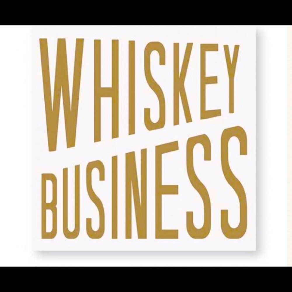 Whiskey business cocktail napkins